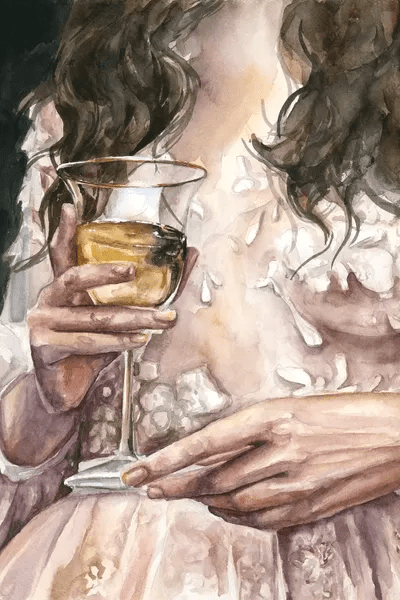 Wine Canvas Art Print by Kira Balan iCanvas
