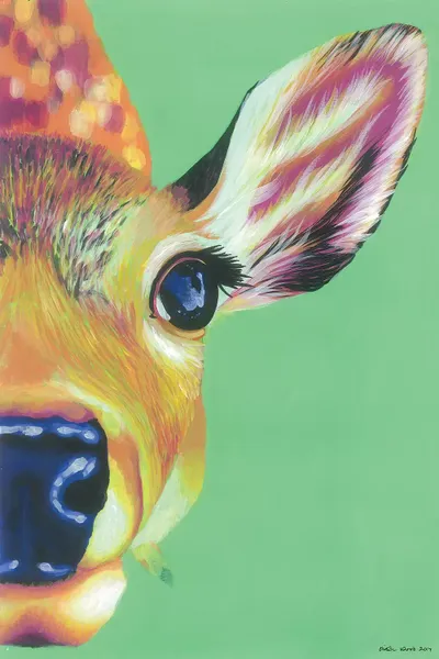 Hello Deer Canvas Wall Art by Kirstin Wood iCanvas