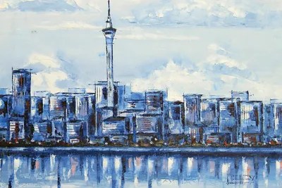 Auckland Blues New Zealand Canvas Print by Lisa Elley iCanvas