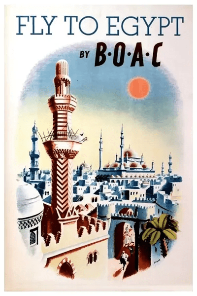 Fly To Egypt By BOAC Canvas Print by Unknown Artist iCanvas