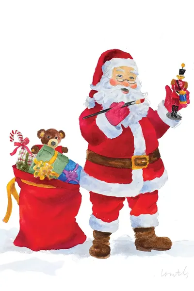 Santa Canvas Wall Art by Lanie Loreth iCanvas