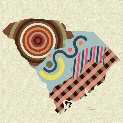 South Carolina State Canvas Art by Lanre Studio iCanvas