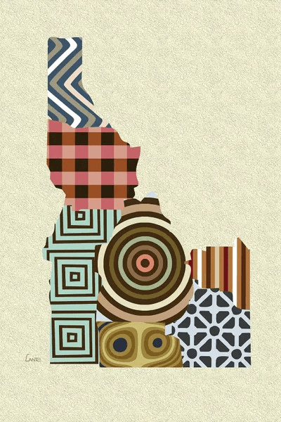 Idaho State Art Print by Lanre Studio iCanvas
