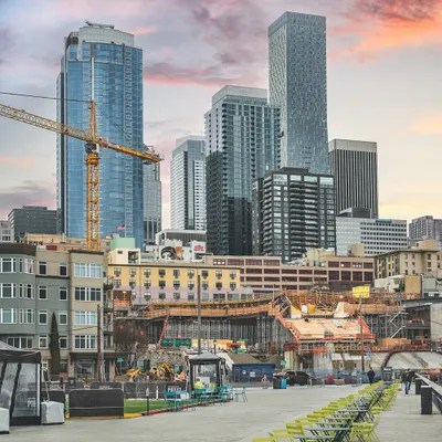 Growing Seattle Canvas Wall Art by Louis Ruth iCanvas