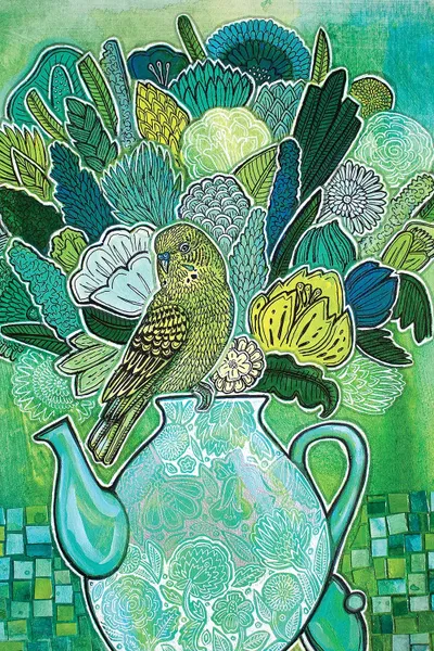 Green Tea Art Print by Shelley iCanvas