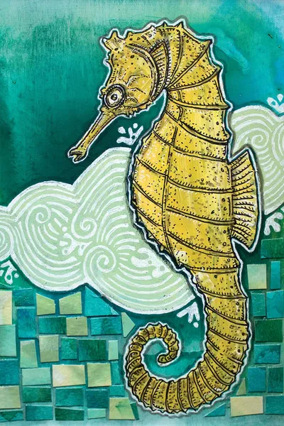 Shy Seahorse Canvas Art by Shelley iCanvas