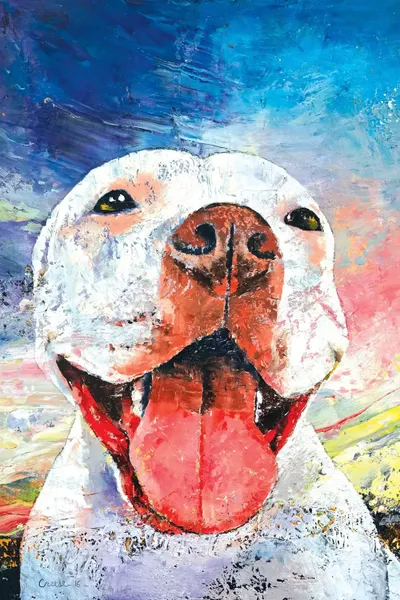 Pitbull Canvas Wall Art by Michael Creese iCanvas
