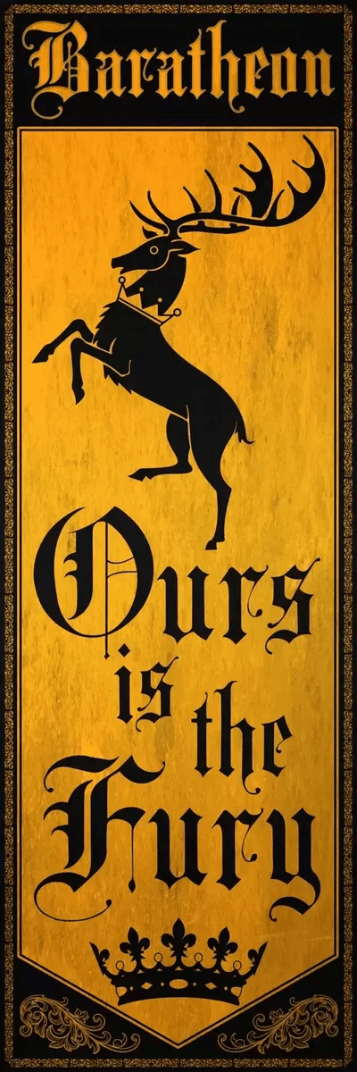 Banner of House Baratheon Canvas Print by 5by5collective iCanvas