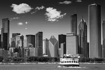 Chicago Skyline Canvas Print by Melanie Viola iCanvas