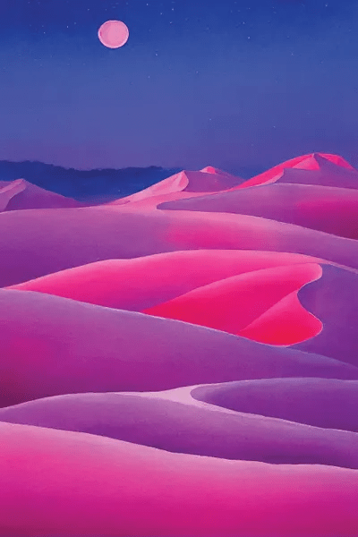 Pink Desert III Canvas Art by Mike Kiev iCanvas