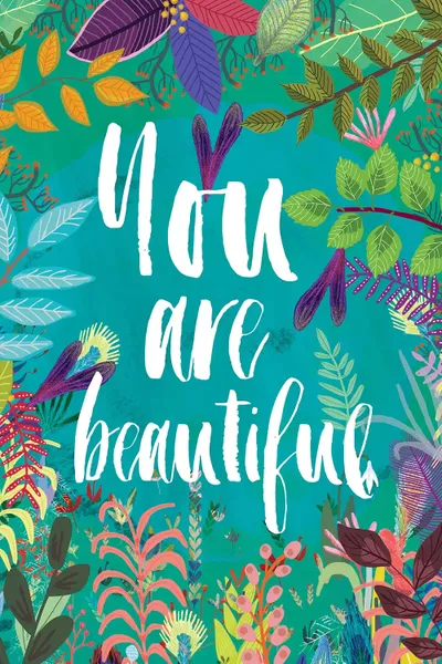You Are Beautiful Canvas Art by Mia Charro iCanvas