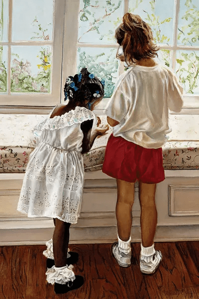 Best Friends Canvas Art Print by Merryl Jaye iCanvas