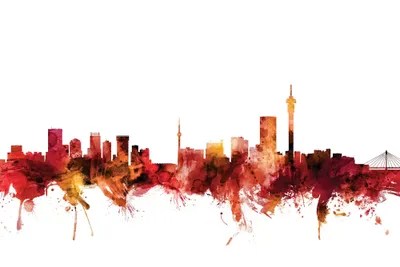 Johannesburg, South Africa Skyli Canvas Art Print Michael Tompsett