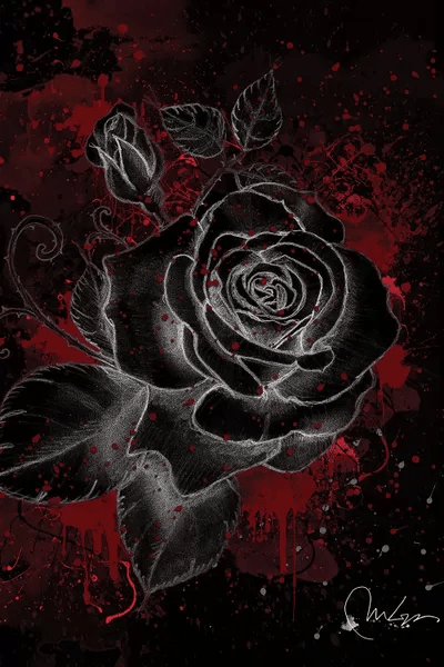 Black Rose Canvas Print by Marine Loup iCanvas