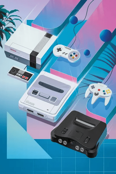 Retro Nintendo Canvas Art by Mr. Melville iCanvas