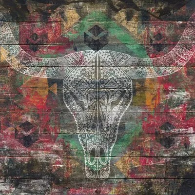 Ancestors (Cow Skull) Canvas Art Print by Diego Tirigall iCanvas