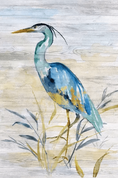 Blue Heron II Canvas Wall Art by Nan iCanvas