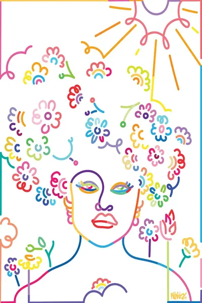 Flowers In The Sun Canvas Art by Ninhol iCanvas