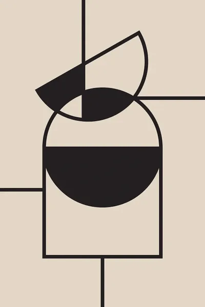 Black Geometric Art Print by Nikki iCanvas