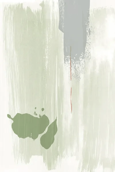 Olive green abstract painting Canva Canvas Wall Art Nouveau Prints