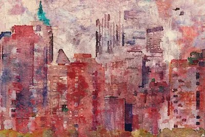 Colorful New York II Canvas Art by Irena Orlov iCanvas