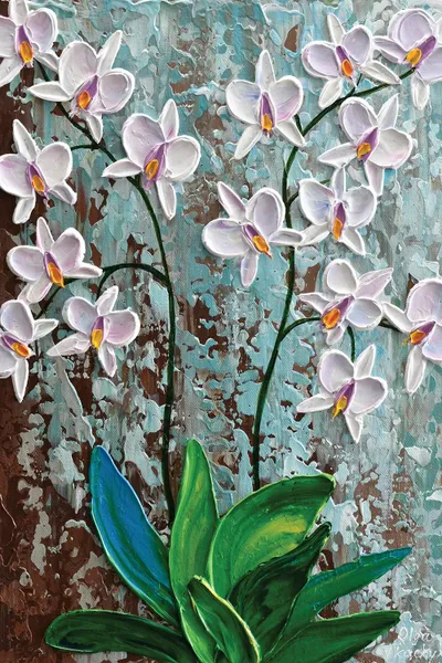 White Orchid Canvas Wall Art by Olga Tkachyk iCanvas