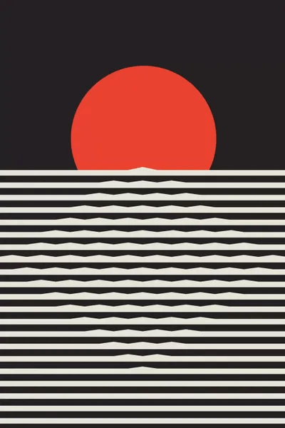 Sunset Canvas Art by Flatowl iCanvas