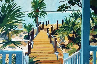 Beach Path Canvas Print by Melinda Patrick iCanvas