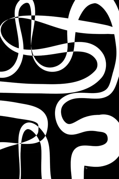 Black And White Maze Canvas Artwork by Martina Pavlova iCanvas