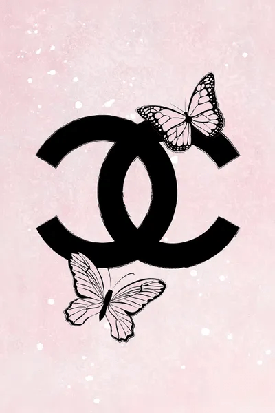 Pink Chanel Logo Art Print by Martina Pavlova iCanvas