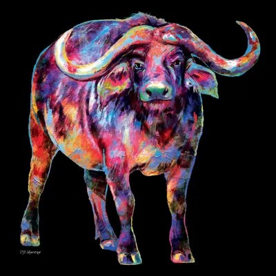 Water Buffalo Art Print by P.D. Moreno iCanvas