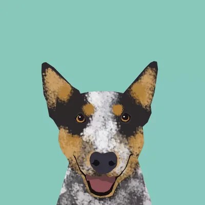 Australian Cattle Dog Canvas Artwork by Pet Friendly iCanvas