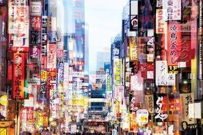 City Lights Canvas Wall Art by Philippe Hugonnard iCanvas