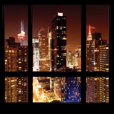Manhattan Canvas Wall Art by Philippe Hugonnard iCanvas
