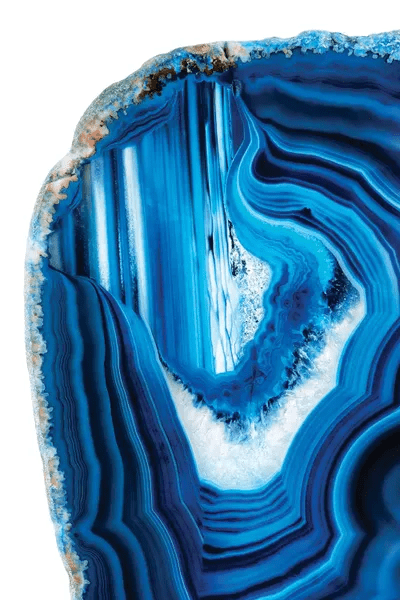 Blue Agate Canvas Wall Art by Philippe Hugonnard iCanvas