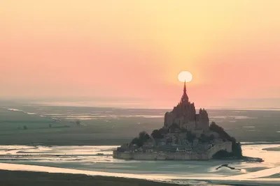 Mont Saint Michel Target Canvas Art Print Philippe Manguin iCanvas