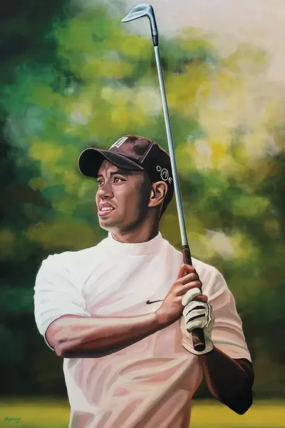 Tiger Woods Art Print by Paul Meijering iCanvas