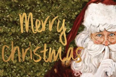 Merry Christmas Santa Art Print by Patricia Pinto iCanvas