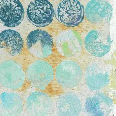 Aqua Circles II Canvas Wall Art by Patricia Pinto iCanvas