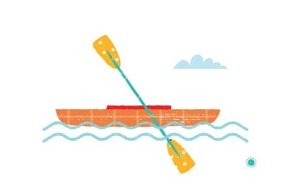 Kayak Canvas Wall Art by PaperPaintPixels iCanvas