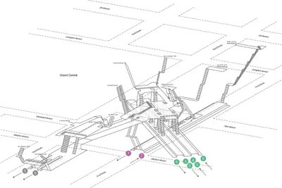 42nd Street Subway Map 42nd Street Grand Central Station 3D Diag... Project Subway NYC iCanvas