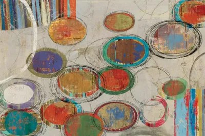 Oval And Oval Canvas Wall Art by PI Studio iCanvas