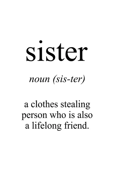 Sister Meaning Canvas Art Print by Pixy Paper iCanvas