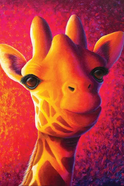 Giraffe Canvas Wall Art by Rachel Froud iCanvas