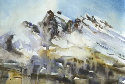 Snowy Mountain Canvas Art Print by Ryan Fox iCanvas