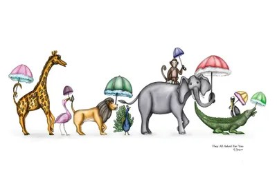 They All Asked For You Watercolor Can Canvas Wall Art MC Romaguera