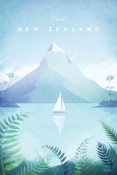 New Zealand Canvas Wall Art by Henry Rivers iCanvas