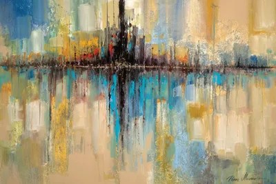City Lights Canvas Wall Art by Ruane Manning iCanvas