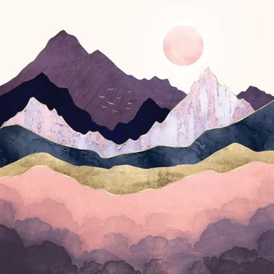 Mauve Mist Canvas Art Print by SpaceFrog Designs iCanvas