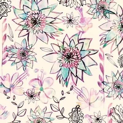 Tropical Blush Canvas Art Print by Sara Franklin iCanvas